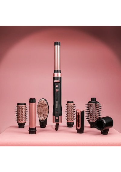 Ceramiccare 8in1 Airglam Gyro Saç Şekillendirme Seti Siyah