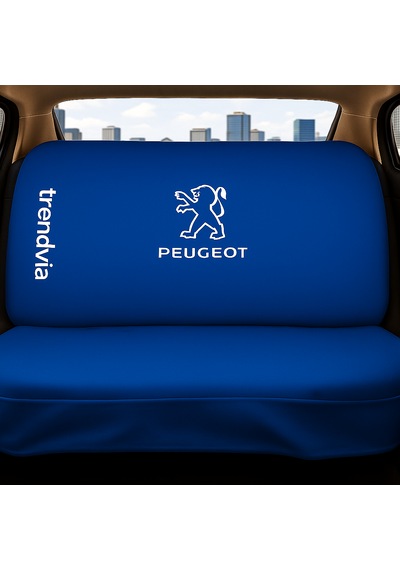 Peugeot Uyumlu Ön Arka Koltuk Kılıfı Penye Servis Kılıfı Oto Koruma Seti Mavi