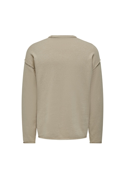Only & Sons Onskasey Lıfe Ds 5 Crew Knıt Erkek Gri Kazak - 22026495