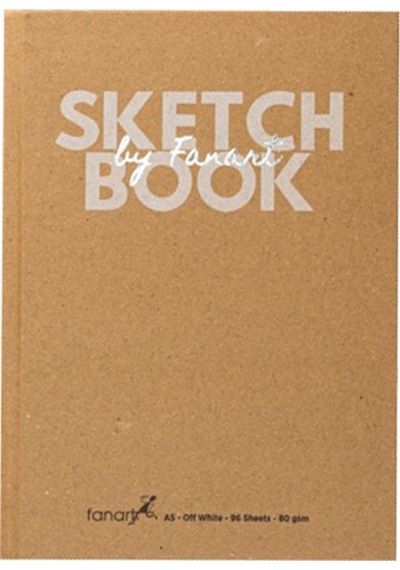 Fanart Sketch Book Academy Kraft Sert Kapak A5 96 Yp 80 G