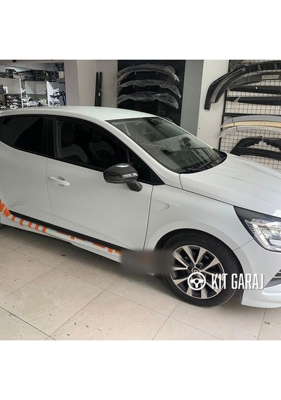 Kit Garaj Renault Clio 5 Yan Marşpiyel Çift Plastik Boyasız