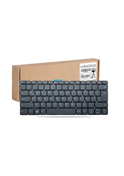 Lenovo İdeapad V14-ııl Model: 82c4 Uyumlu Notebook Klavye - Füme Tr