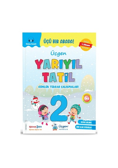 Üçgen 2026 2. Sınıf 1. Dönem Yarıyıl Tatil Kitabı Güncel Müfredat