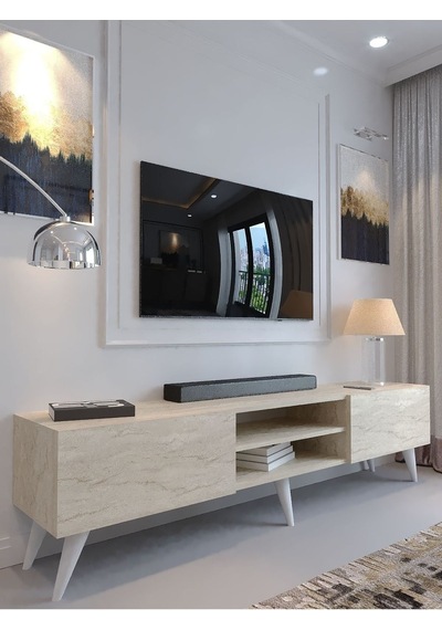 Karnaval Tv Ünitesi - A1-w1004-8 Traverten Karnaval Tv Ünitesi - A1-w1004-8 Traverten