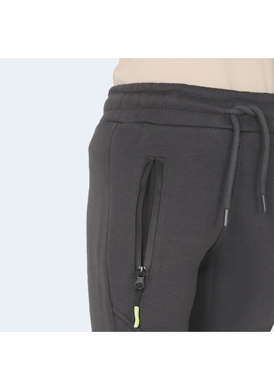 Slazenger LAMYA Çocuk Fermuar Cepli Koyu Gri Eşofman Altı