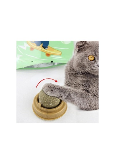 Doğal Catnipli Yenilebilir Kedi Nanesi Otu Oyun Topu Oyuncağı Cat Mint Top Oyuncak Esc-320
