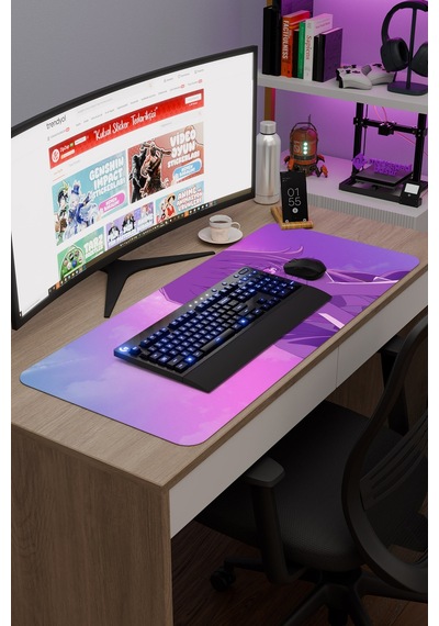 Mirai Nikki Anime V3 - 90x40 Xxl Gaming Kauçuk Kaymaz Taban Mouse Pad Fare Altlığı