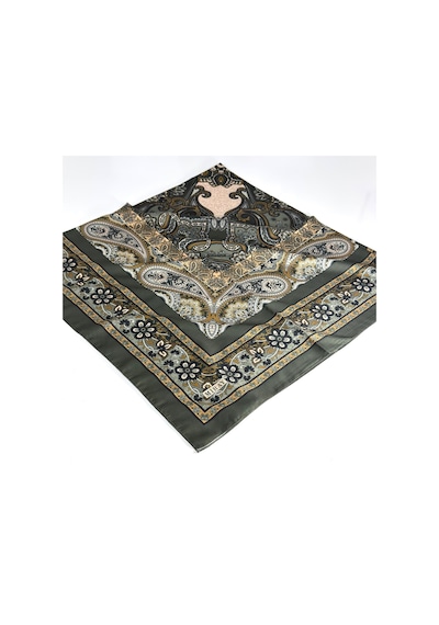 Miray Nevada Büyük Boy Organik Pamuk Eşarp - 120 X 120 - 06452 Yeşil