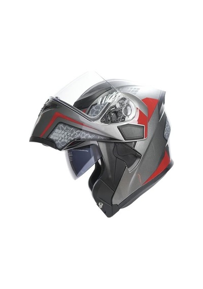 Rhkc 902 Çene Açılır Vizörlü Kask Titanyum - Gri