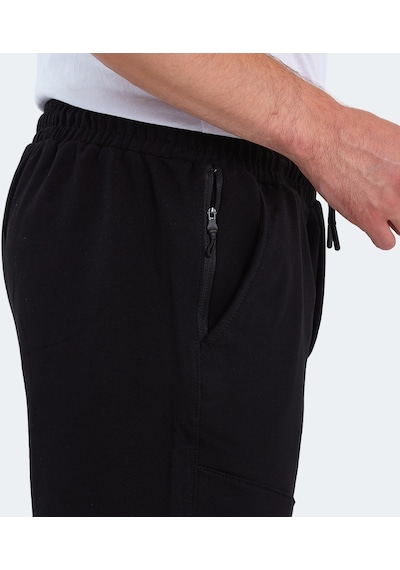 Slazenger ORIA Erkek Cepli Siyah Şort