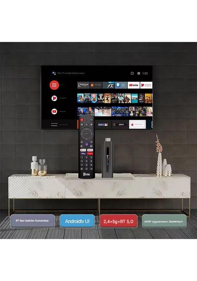 Tv98 Android Sesli Asistan Kumandalı 8k Akıllı Tv Stick H618 Mini Pc Wi-fi 6 Bt 5.0 Tv Alıcısı