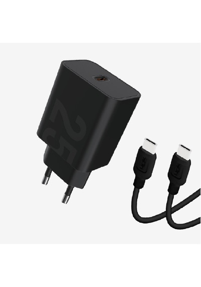 Linktech T459e Eco 25w Pd3.0 Qc4.0 Şarj Type-c Kablolu Şarj Aleti Siyah
