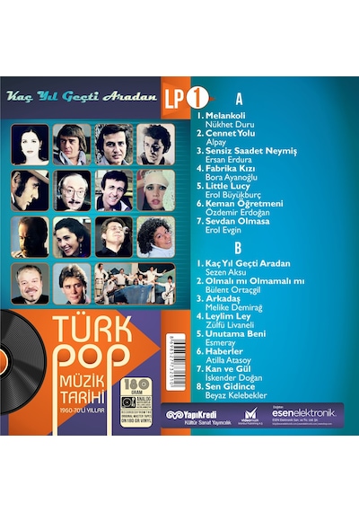 Türk Pop Müzik Tarihi 1960-70'Lı Yıllar - LP Vol. 1 Plak