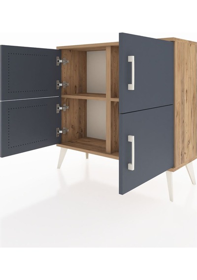 Arges Şifonyer 2 Raflı 4 Kapaklı 88x30x80 Çam-antrasit/çam Antrasit/çam Arges Şifonyer 2 Raflı 4 Kapaklı 88x30x80 Çam-antrasit/çam Antrasit/çam