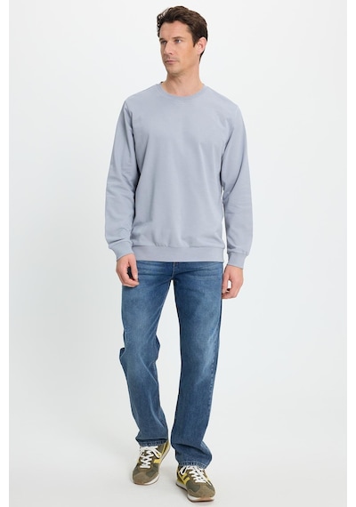 Tudors Erkek Relax Fit Rahat Kesim %100 Pamuk 2 İplik Bisiklet Yaka Açık Gri Sweatshirt-41517 Açık Gri Tudors Erkek Relax Fit Rahat Kesim %100 Pamuk 2 İplik Bisiklet Yaka Açık Gri Sweatshirt-41517 Açık Gri