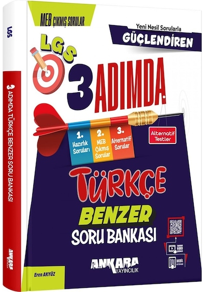 Ankara 2025 8. Sınıf Türkçe Güçlendiren 3 Adımda Benzer Soru Bankası