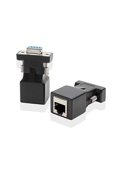 4349 30 M Rs232 To Rj45 9 Pin Ethernet Adaptör Ekleme Ek Uzatıcı Cat5e 6 Extender Çevirici Dönüştürücü