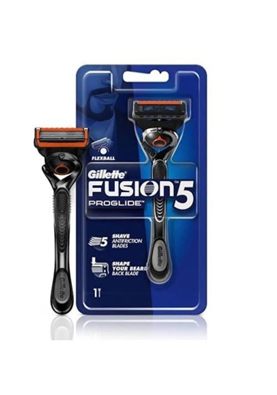 Gillette Fusion Proglide Flexball Makine + 5 Yedek Bıçak , Men Deodorant , Köpük , Seyahat Çantası Hediye