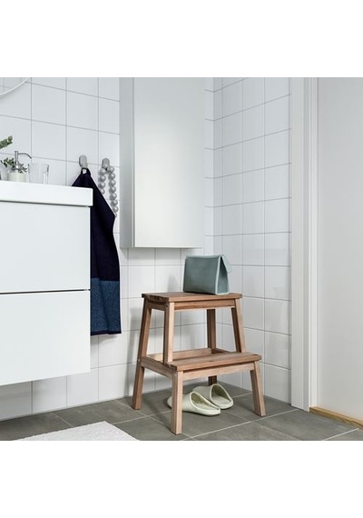 Ikea Bekväm Basamaklı Tabure, Akasya, 50 Cm Çok Renkli