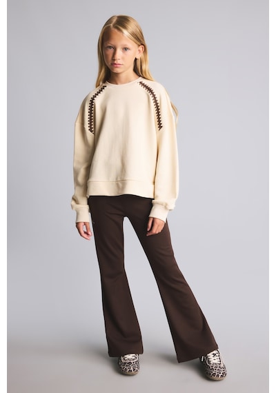 Defacto Nakış Detaylı Uzun Kollu Sweatshirt Üst İspanyol Paça Pantolon 2li Takım Kız Çocuk I1137a826auer142 Ekru-er142 Defacto Nakış Detaylı Uzun Kollu Sweatshirt Üst İspanyol Paça Pantolon 2li Takım Kız Çocuk I1137a826auer142 Ekru-er142