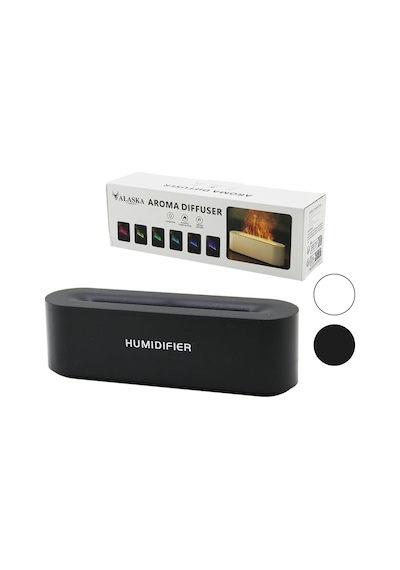 Dikdörgen 150ml Usb Şarjlı - Renkli Ledli Işık Hava Nemlendirici Buhar Makine - Koku Giderici 5047