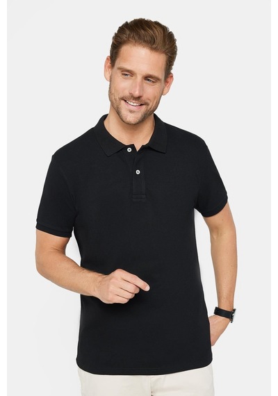 Tudors Erkek 5'li Paket Siyah-beyaz-ekru-taş-gri Slim Fit Dar Kesim Pamuklu Düz Pike Polo Yaka Tişört-33005 Çok Renkli