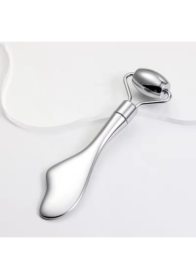 Metal Cilt Sıkılaştırıcı Face Gua Sha Rulosu Yüz Masaj Roller Model 4