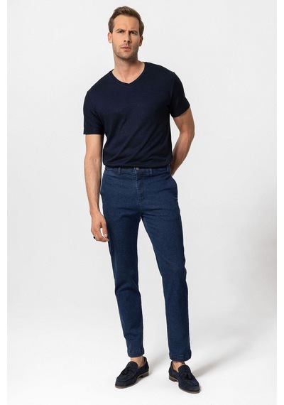 Antioch Basic V Yaka Erkek T-shirt Lacivert