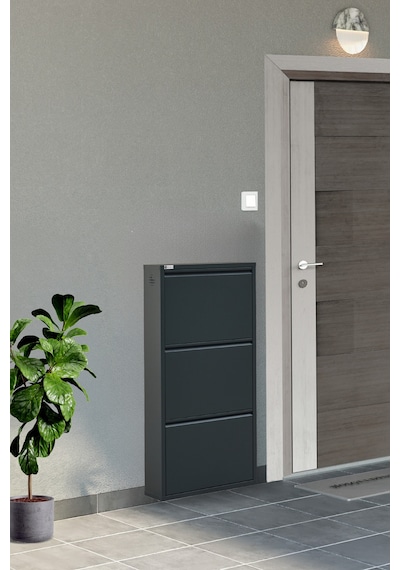 Arpelia Metal Ayakkabılık 3 Lü Antrasit