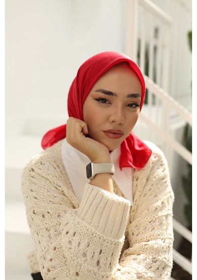 Silk Home Organik Jazz Eşarp 78002-31 Kırmızı