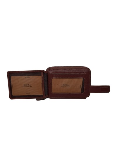 Süzer Deri Fermuar Kilitli Ve Patlı Mini Boy Unisex Hakiki Deri Spor Cüzdan Taba