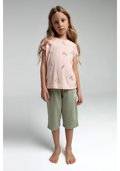 U.s. Polo Assn. Kız Çocuk Pembe Kapri Takım Us2069 Pembe