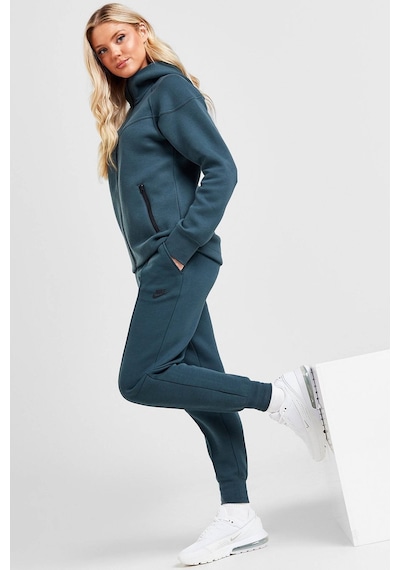 Nike Sportswear Tech Fleece Standart Fit Mid Rise Jogger Kadın Eşofman Altı Koyu Yeşil Koyu Yeşil