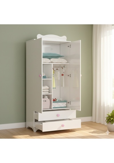 Patiko Sahra 970 2 Kapılı Bebek Odası Takımı Pembe