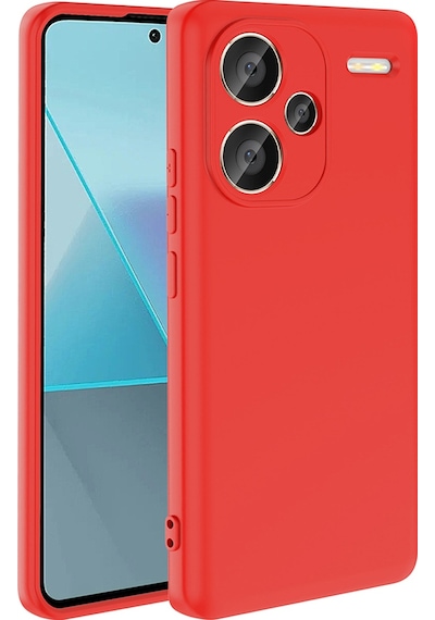 Mobilteam Xiaomi Redmi Note 13 Pro Plus 5g Uyumlu Kılıf Mara Lansman Kapak-kırmızı Kirmizi