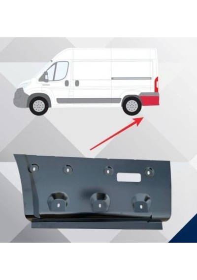 Fıat Ducato 07/14 Arka Çamurluk Ağzı Alt Sacı Sol Arka Teker Arkası