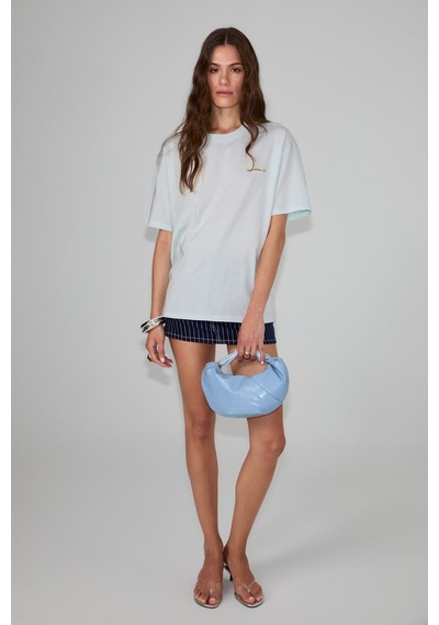Grımelange Cassıane Kadın Bisiklet Yaka Kısa Kollu Ön Ve Arka Baskılı Regular Açık Mavi T-shirt Grımelange Cassıane Kadın Bisiklet Yaka Kısa Kollu Ön Ve Arka Baskılı Regular Açık Mavi T-shirt