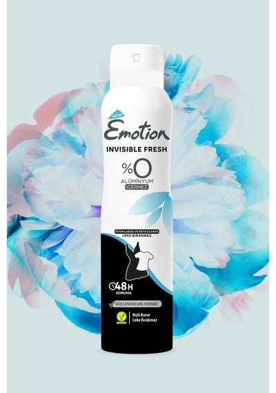 2 Adet Emotion Invisible Fresh Black & White Kadın Deodorant 150ml Vegan, Leke Bırakmaz Diğer