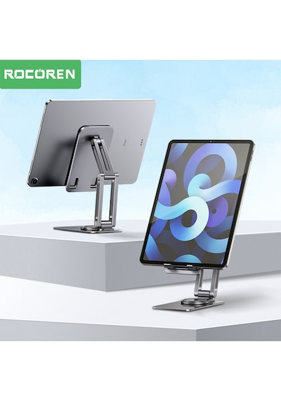 Rocoren 360 Döner Mekanizmalı Katlanabilir Alüminyum Telefon Standı