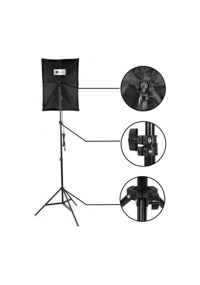 Deyatech 50 x 70 CM Pro LED Lambalı Video Işık Softbox 2'li