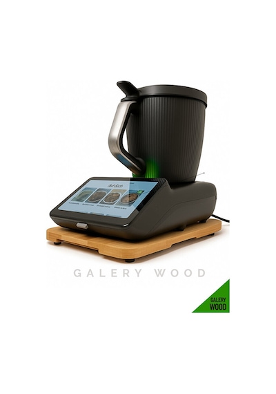Thermomix Tm7 Slider, Ahşap Kaydırıcı, Masif Tezgah Üstü Stand, Özel Tasarım Ahşap Renkli