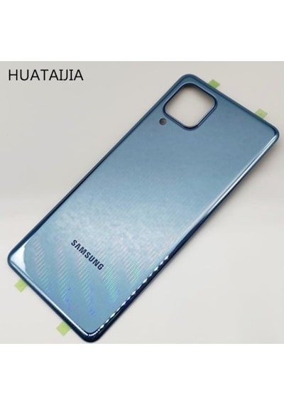 Samsung Uyumlu M32 Arka Pil Kapak Mavi Mavi