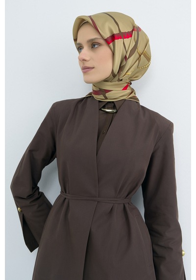 Armine Saf İpek Sura Eşarp-2026 İlkbahar-yaz- 951700d Gold-kahve