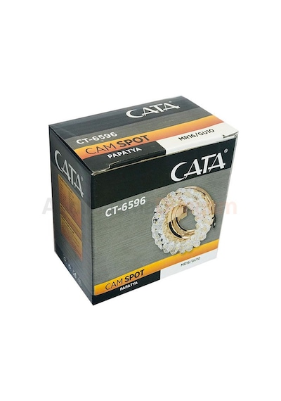 3 ADET CT 6596 Cata Papatya Kristal Cam Spot Kasası
