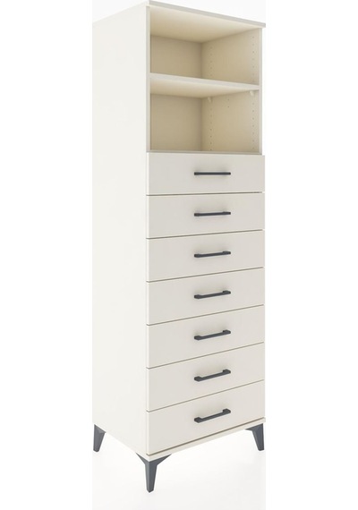 Hyperion Dolap 2 Raflı 7 Çekmeceli 60x44x182 Aytaşı-aytaşı Aytaşı