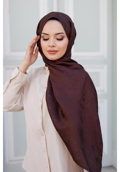 Etro Desen Premium Şal Kahve Çok Renkli