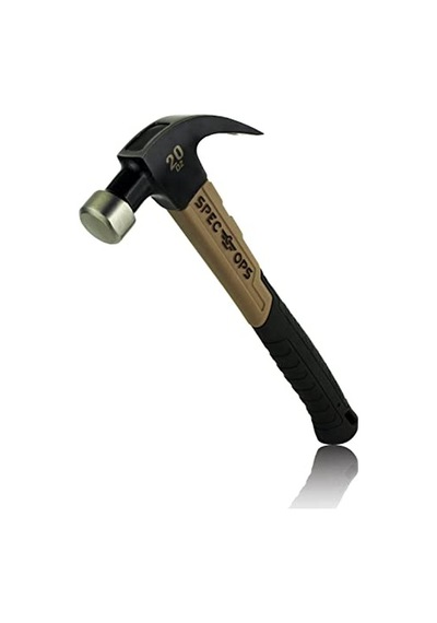 M20fg Fiberglas Çekiç 590 Ml Kavisli Pençe Darbe Emici Sap 3 Askerlere Bağışlanmış Siyah Kahverengi