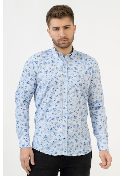 White Stone Cáceres G2314 Regular Fit Pamuklu Likralı Gömlek Desenli 2xl Çok Renkli