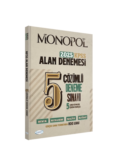 2025 Kpss Alan Bilgisi Tamamı Çözümlü 5 Deneme Sınavı