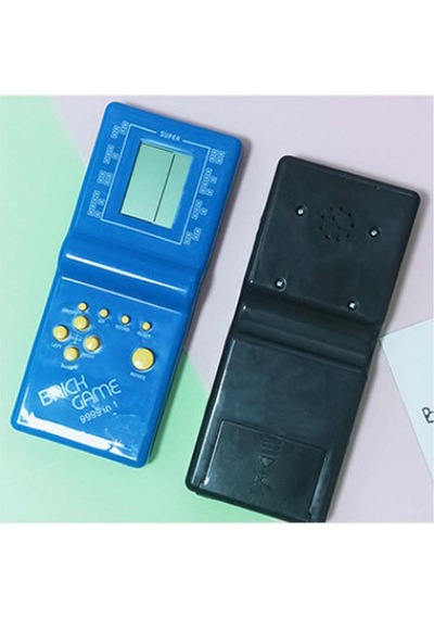 Tetris Oyunu Nostaljik Dijital El Atarisi Oyuncak 1 Adet Piller Ürüne Dahil Mavi Renk